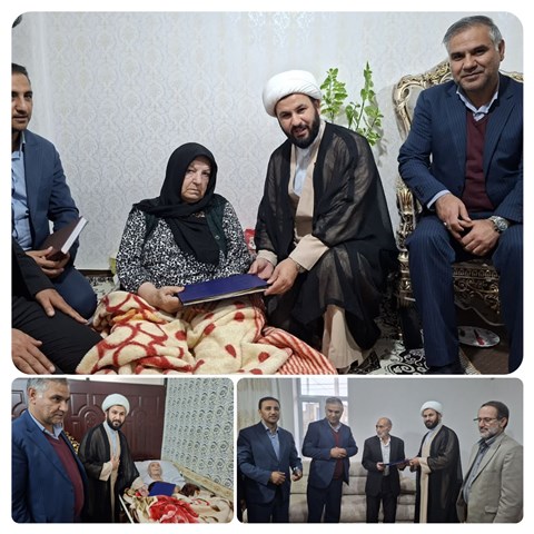 دیدار مدیرعامل شرکت گاز استان اردبیل با خانواده معظم شهدا در جعفرآباد