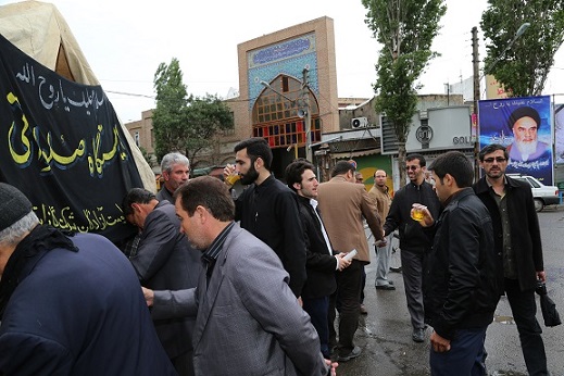 برپايي ايستگاه صلواتي شرکت گاز استان اردبیل بمناسبت سالگرد ارتحال امام راحل (ره)