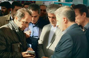 رونمائی از نرم‌افزارتلفن همراه آندرویدی  مشترکین شرکت گاز استان اردبیل در هشتمین نمایشگاه الکامپ اردبیل انجام شد