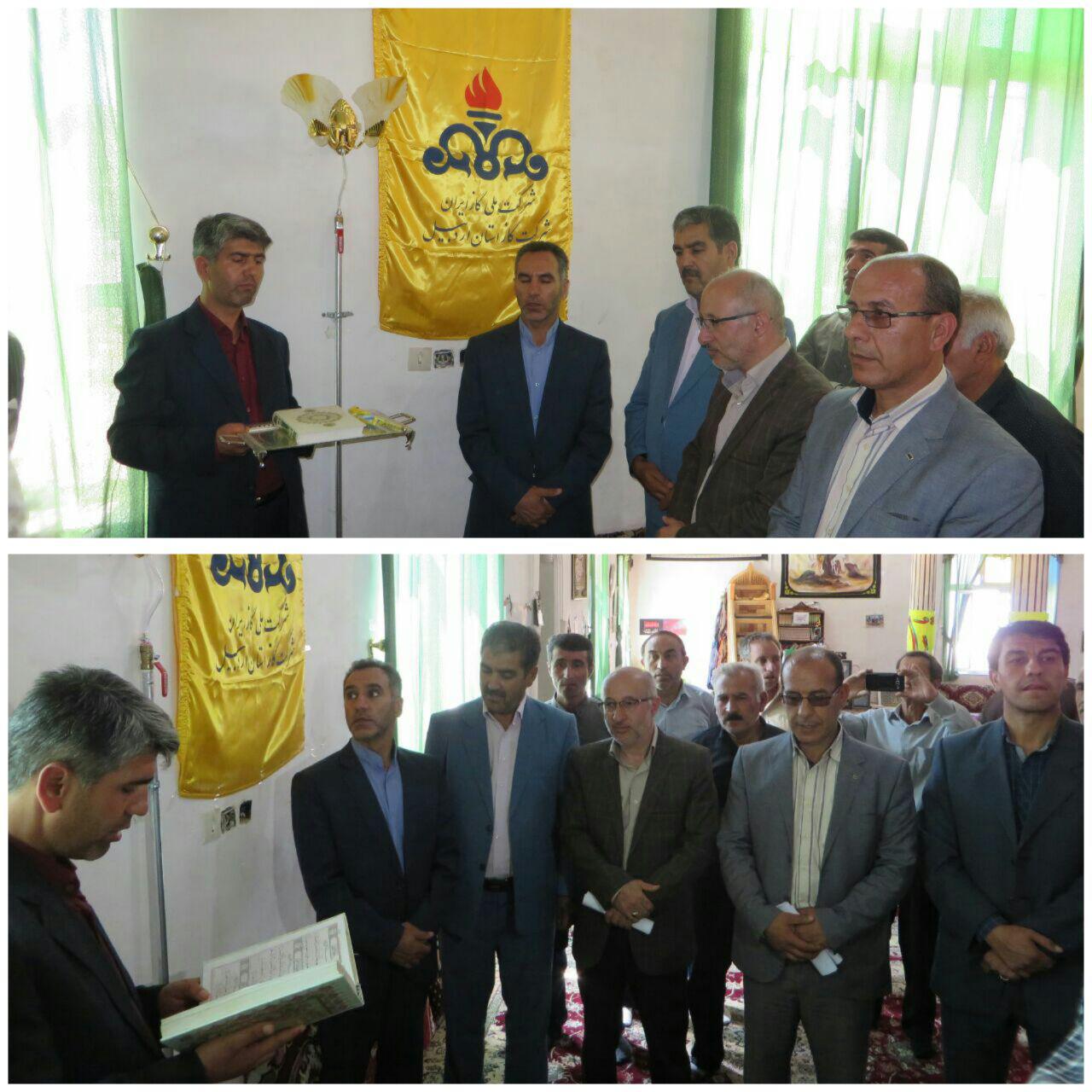 بهره برداری و آغاز عملیات اجرایی 5 پروژه گازرسانی در شهر خلخال از توابع استان اردبیل