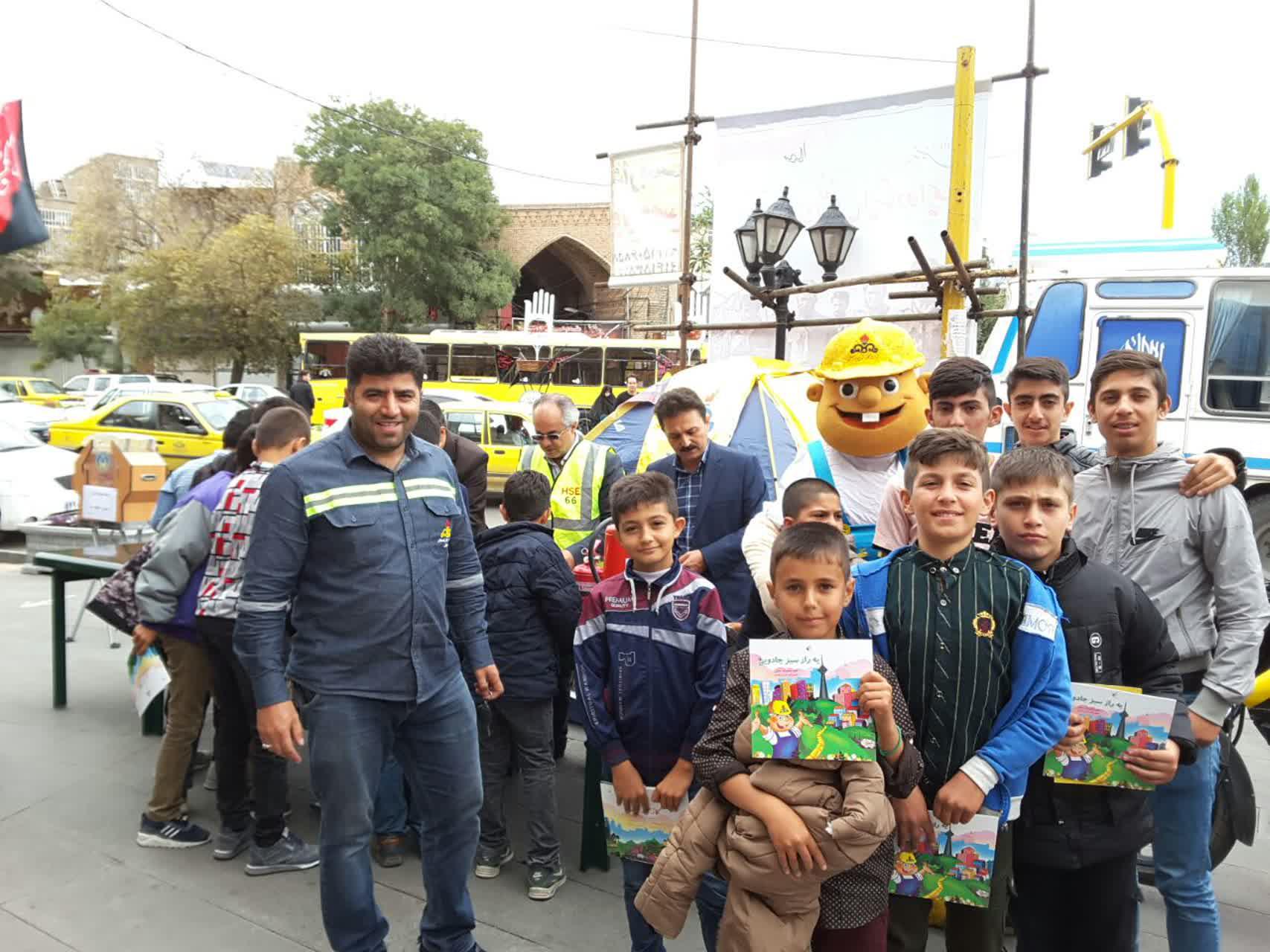 برپایی چادر آموزش  ایمنی شرکت گاز استان اردبیل در محل  نماز جمعه